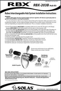 SOLAS RBX-203B Hub Kit